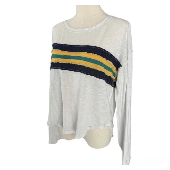 We The Free Ziggy Retro Crop‎ Stripe Long Sleeve Tee Size Med - Picture 8 of 13